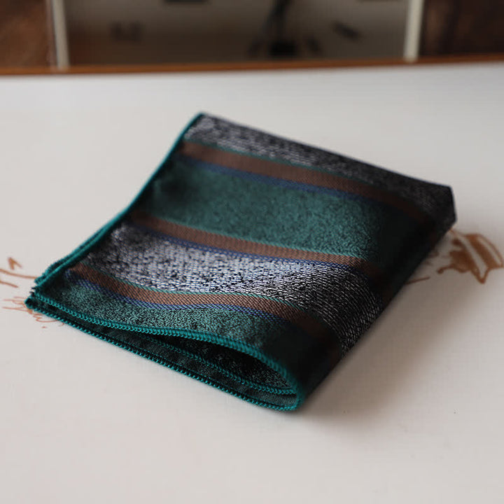Men's Elagant Retro Flower Pattern Pocket Square - Style #7 - image 10