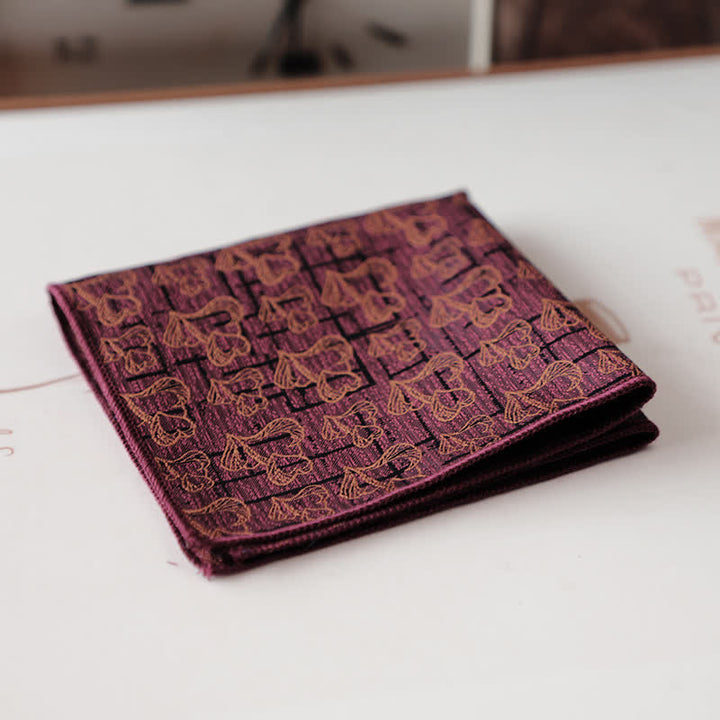 Men's Elagant Retro Flower Pattern Pocket Square - Style #24 - image 27