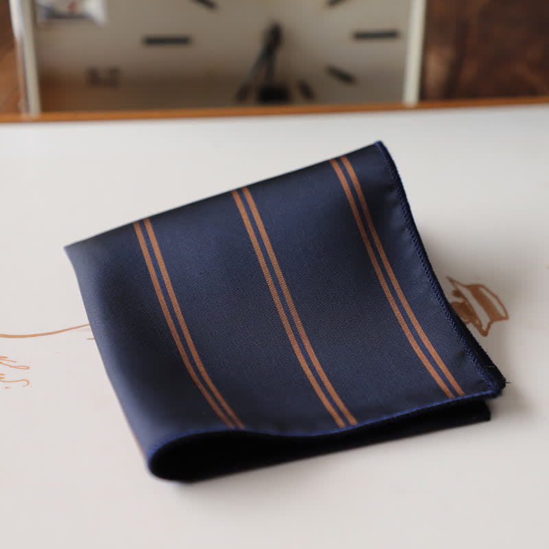 Men's Elagant Retro Flower Pattern Pocket Square - Style #6 - image 9