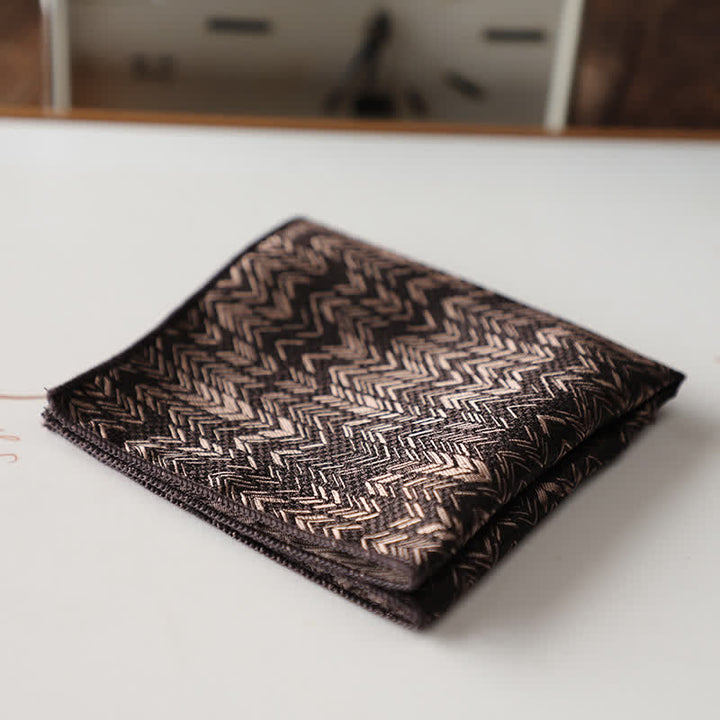 Men's Elagant Retro Flower Pattern Pocket Square - Style #14 - image 17