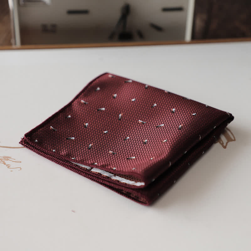 Men's Elagant Retro Flower Pattern Pocket Square - Style #20 - image 23