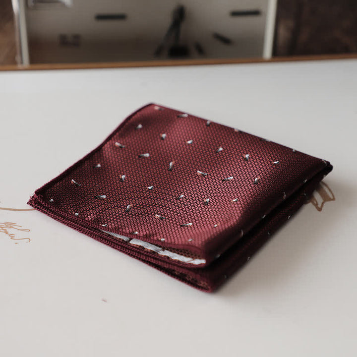 Men's Elagant Retro Flower Pattern Pocket Square - Style #20 - image 23
