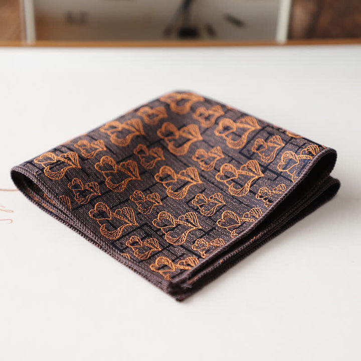 Men's Elagant Retro Flower Pattern Pocket Square - Style #23 - image 26
