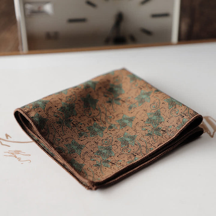 Men's Elagant Retro Flower Pattern Pocket Square - Style #9 - image 12