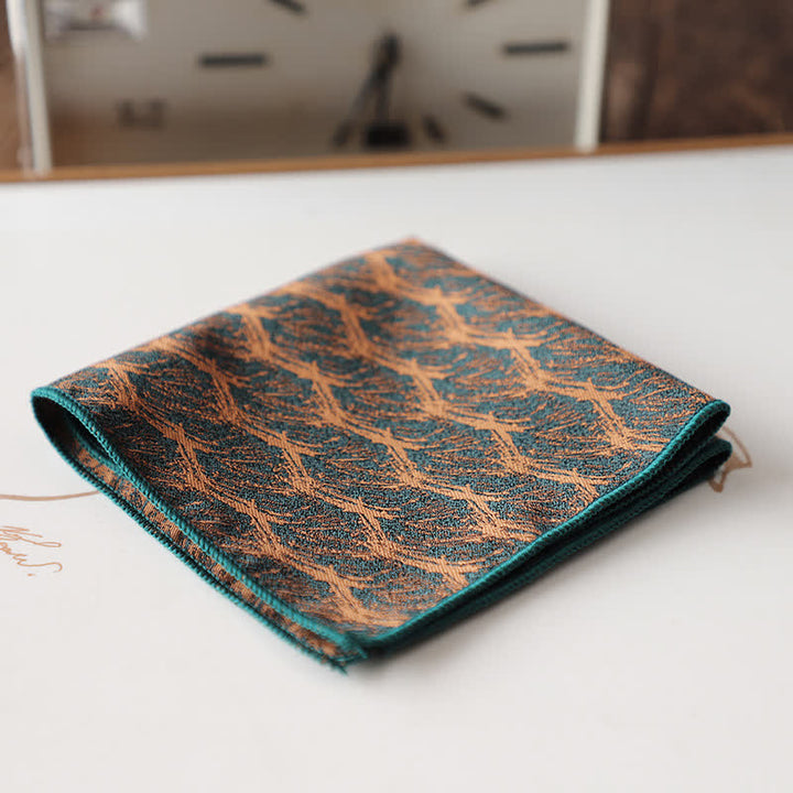 Men's Elagant Retro Flower Pattern Pocket Square - Style #21 - image 24