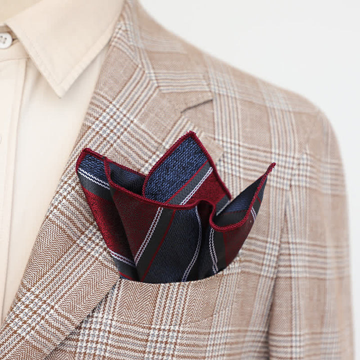 Men's Elagant Retro Flower Pattern Pocket Square - image 7