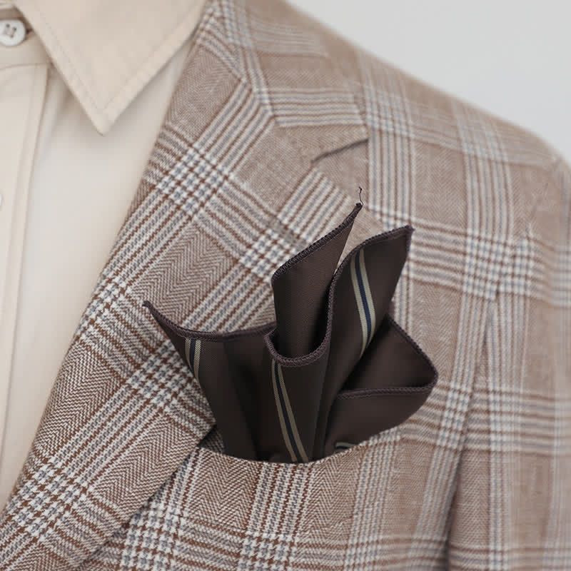 Men's Elagant Retro Flower Pattern Pocket Square - image 5