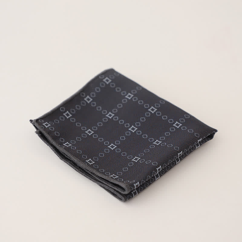 Men's Wonderful Striped Polka Dots Pocket Square - Style #28 - image 31