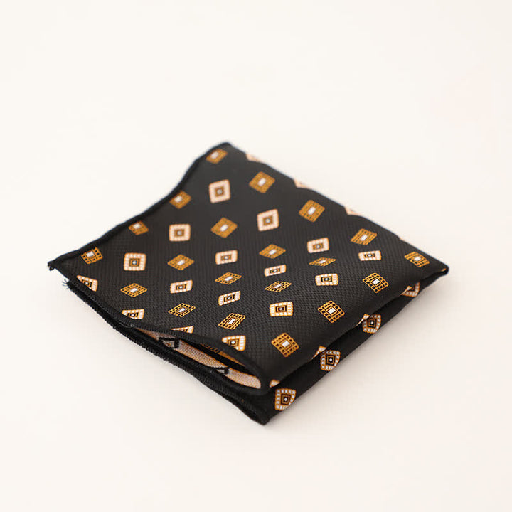 Men's Wonderful Striped Polka Dots Pocket Square - Style #6 - image 9