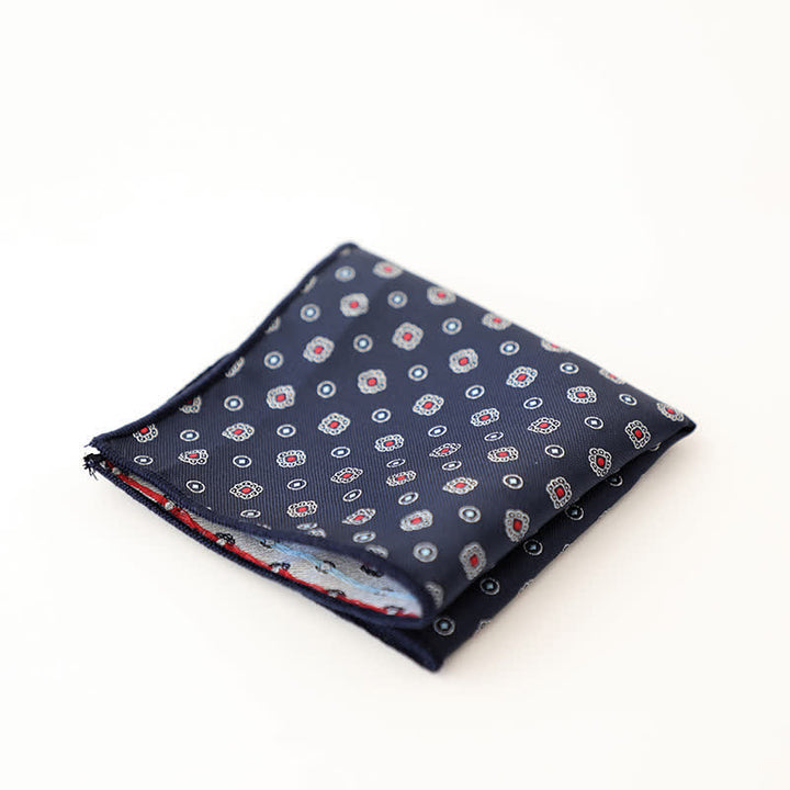 Men's Wonderful Striped Polka Dots Pocket Square - Style #10 - image 13