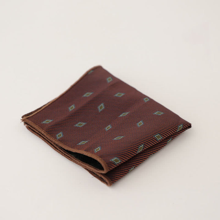 Men's Wonderful Striped Polka Dots Pocket Square - Style #18 - image 21