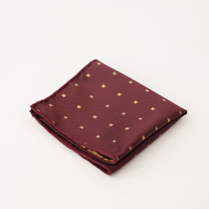 Men's Wonderful Striped Polka Dots Pocket Square - Style #29 - image 32
