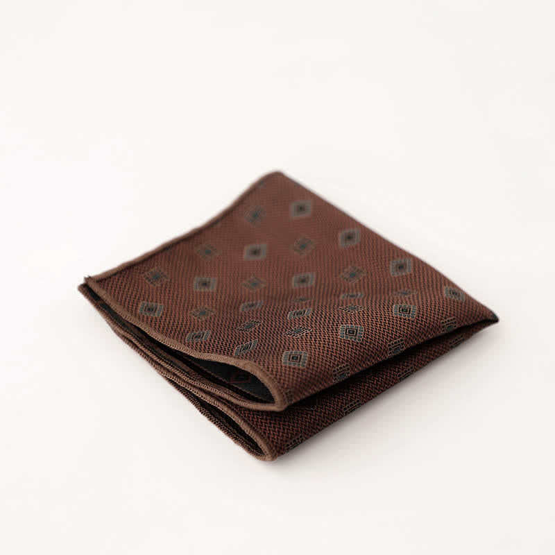 Men's Wonderful Striped Polka Dots Pocket Square - Style #7 - image 10