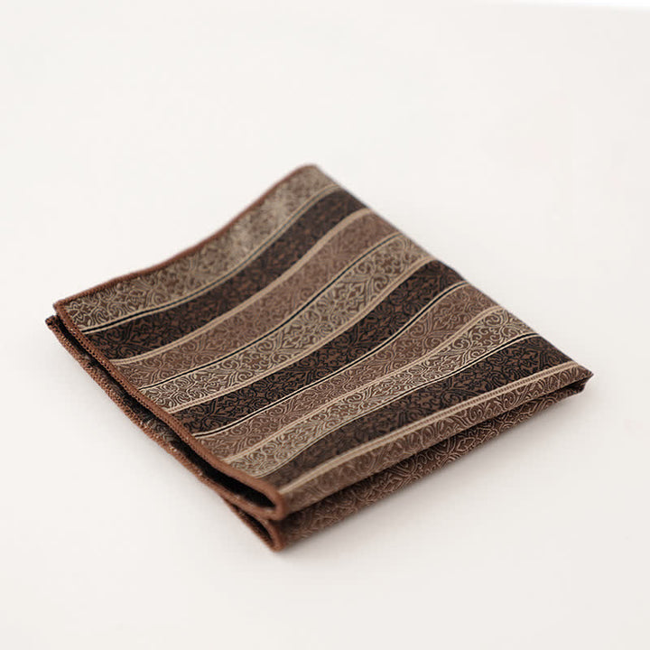 Men's Wonderful Striped Polka Dots Pocket Square - Style #2 - image 2