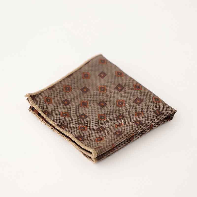 Men's Wonderful Striped Polka Dots Pocket Square - Style #8 - image 11