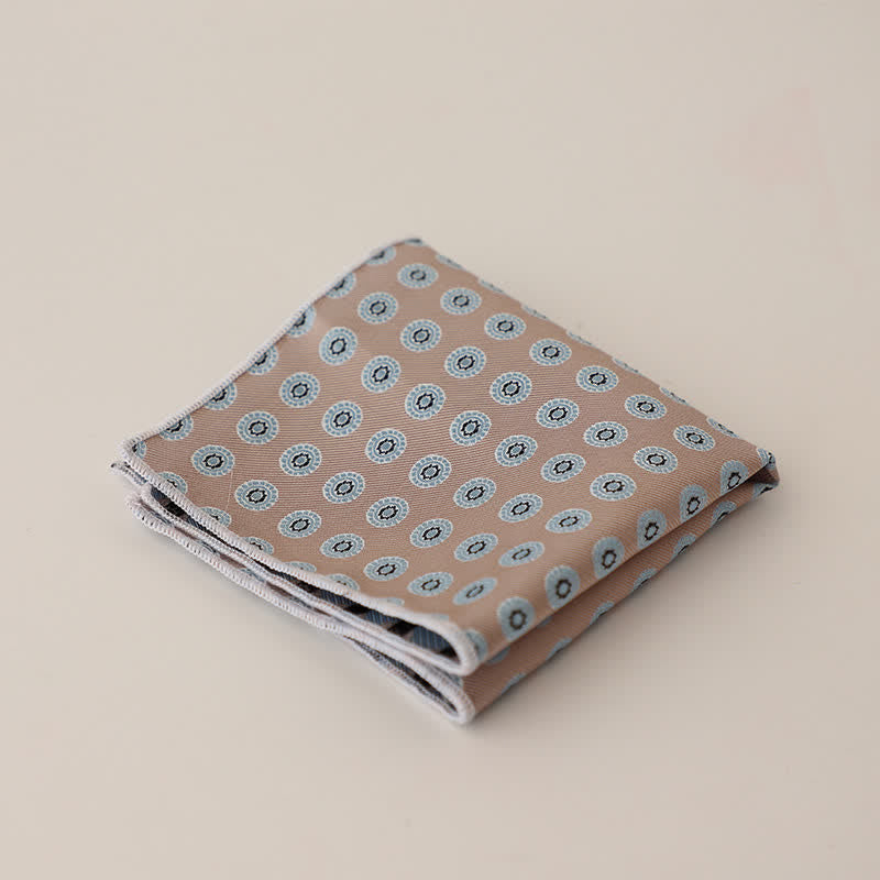 Men's Wonderful Striped Polka Dots Pocket Square - Style #21 - image 24