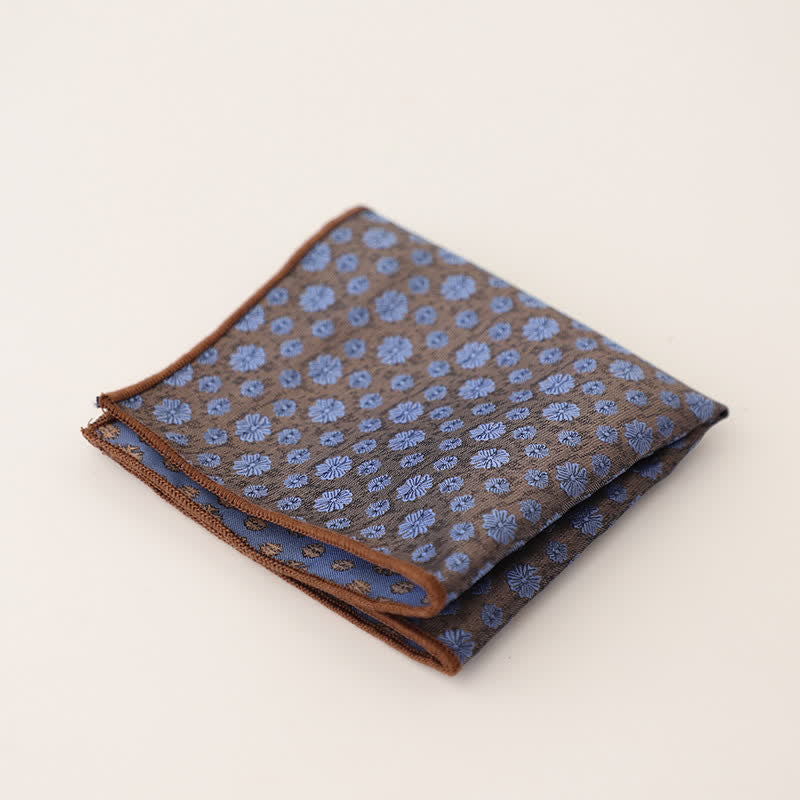 Men's Wonderful Striped Polka Dots Pocket Square - Style #22 - image 25