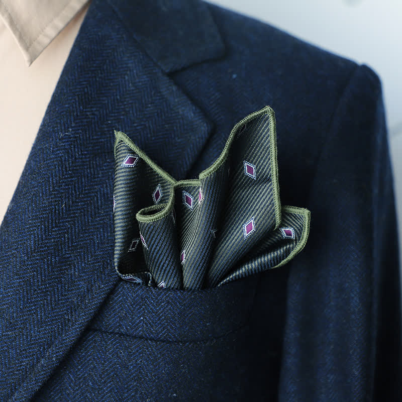 Men's Wonderful Striped Polka Dots Pocket Square - image 0