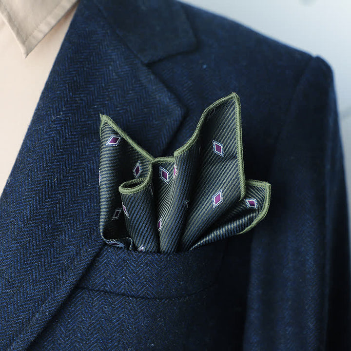 Men's Wonderful Striped Polka Dots Pocket Square - image 0