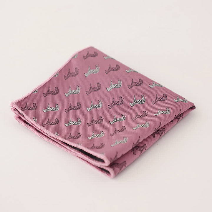 Men's Wonderful Striped Polka Dots Pocket Square - Style #17 - image 20