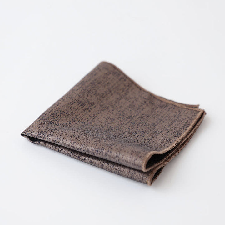 Men's Solid Color Subtle Dark Pattern Pocket Square - Coffee - image 7