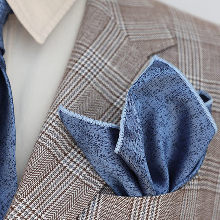 Men's Solid Color Subtle Dark Pattern Pocket Square - image 5
