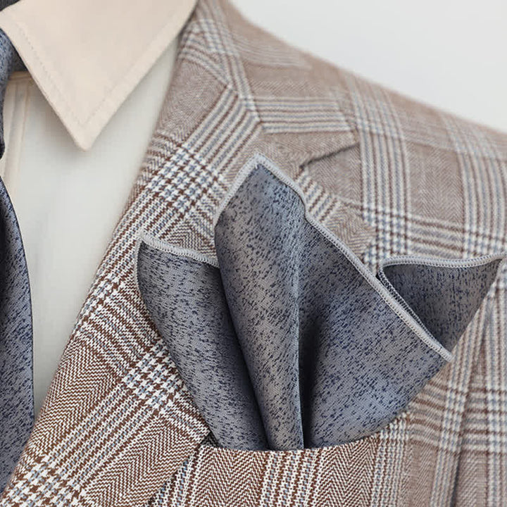 Men's Solid Color Subtle Dark Pattern Pocket Square - image 0