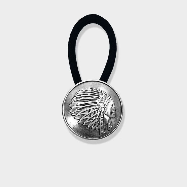 Retro Indian Men's Hiphop Coin Scarf Buckle - image 5