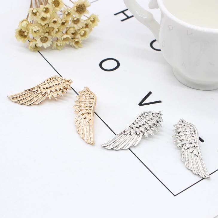Retro Wings Brooch Gold Silver Shirt Accessories - image 3