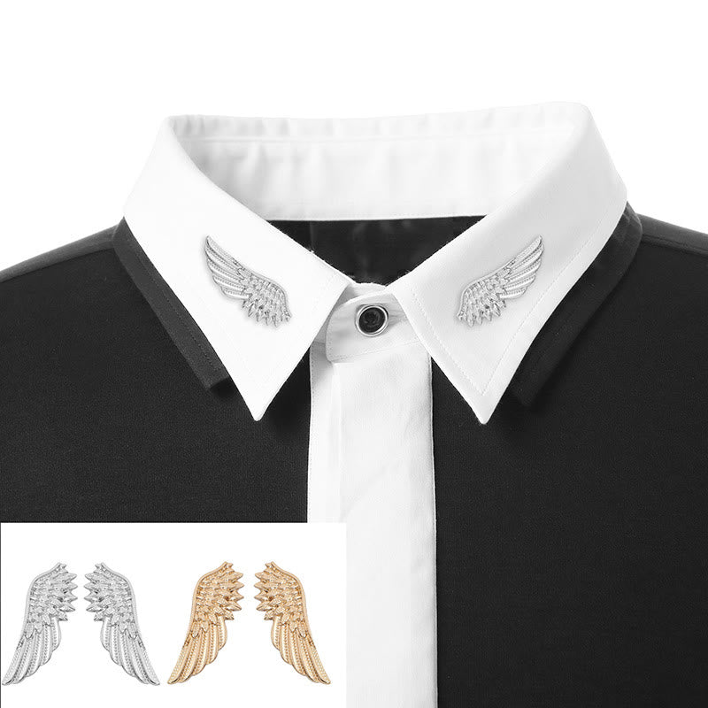 Retro Wings Brooch Gold Silver Shirt Accessories - image 2
