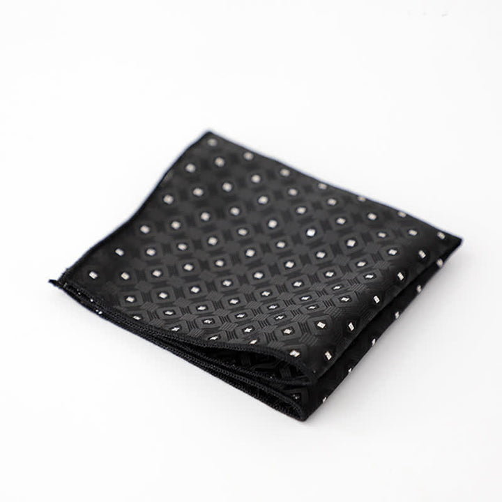 Men's Striped Small Square Printed Business Pocket Square - Style #14 - image 17