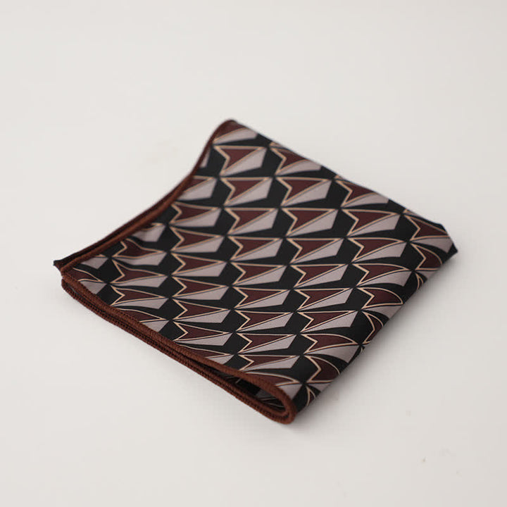 Men's Fnacy Abstract Geometrical Pattern Pocket Square - Style #3 - image 6