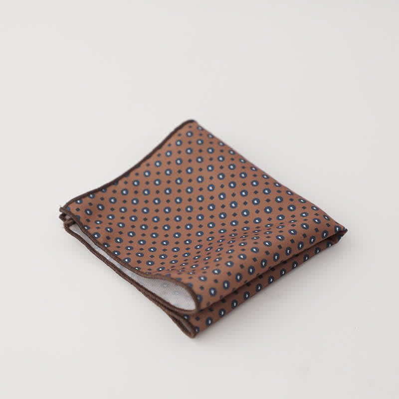 Men's Fnacy Abstract Geometrical Pattern Pocket Square - Style #21 - image 24