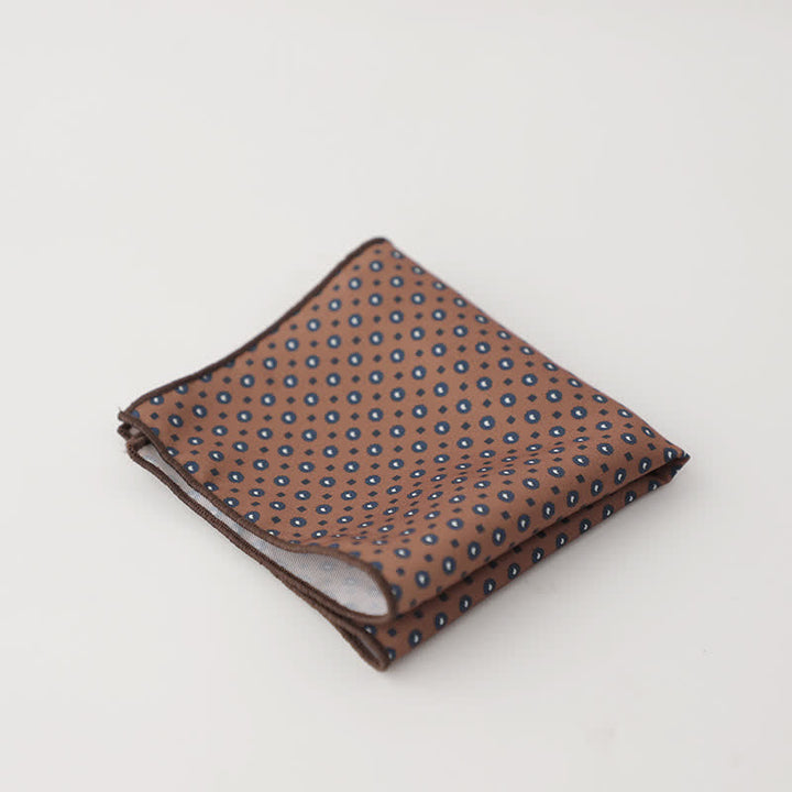 Men's Fnacy Abstract Geometrical Pattern Pocket Square - Style #21 - image 24