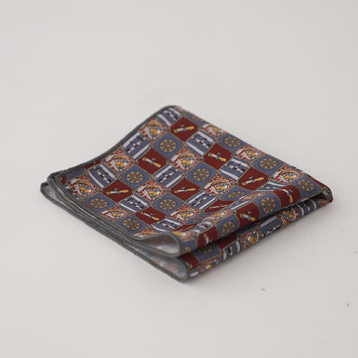 Men's Fnacy Abstract Geometrical Pattern Pocket Square - Style #4 - image 7