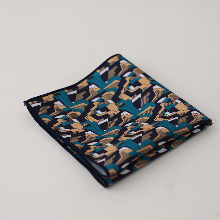 Men's Fnacy Abstract Geometrical Pattern Pocket Square - Style #13 - image 16