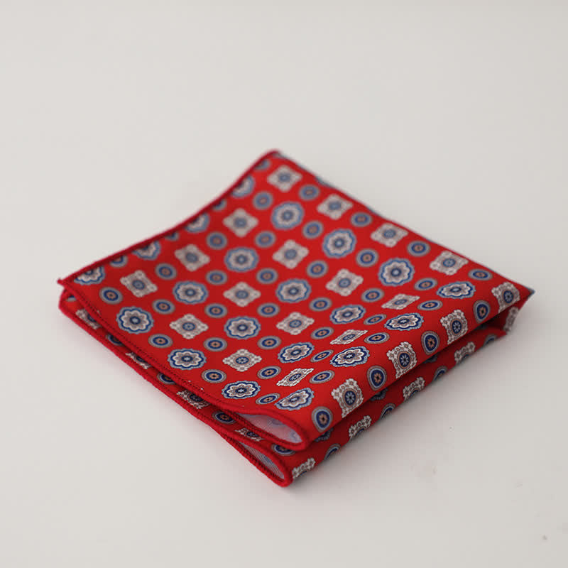 Men's Fnacy Abstract Geometrical Pattern Pocket Square - Style #27 - image 30