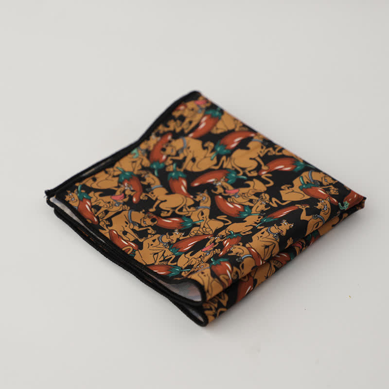 Men's Fnacy Abstract Geometrical Pattern Pocket Square - Style #19 - image 22