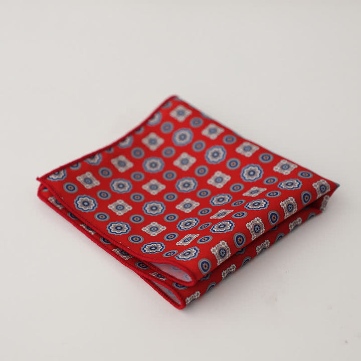 Men's Fnacy Abstract Geometrical Pattern Pocket Square - Style #27 - image 30