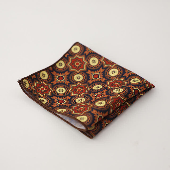 Men's Fnacy Abstract Geometrical Pattern Pocket Square - Style #10 - image 13
