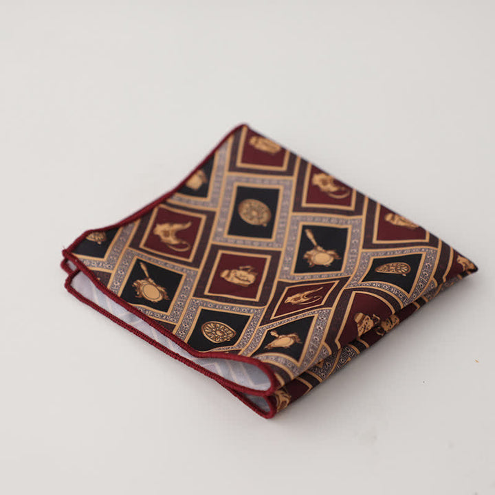 Men's Fnacy Abstract Geometrical Pattern Pocket Square - Style #6 - image 9