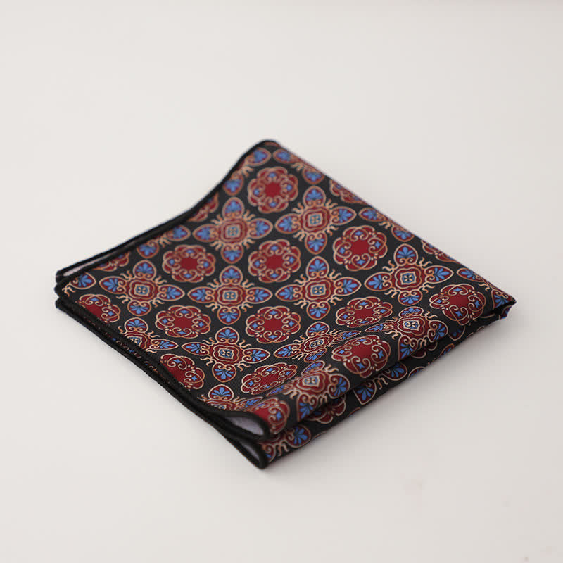 Men's Fnacy Abstract Geometrical Pattern Pocket Square - Style #9 - image 12