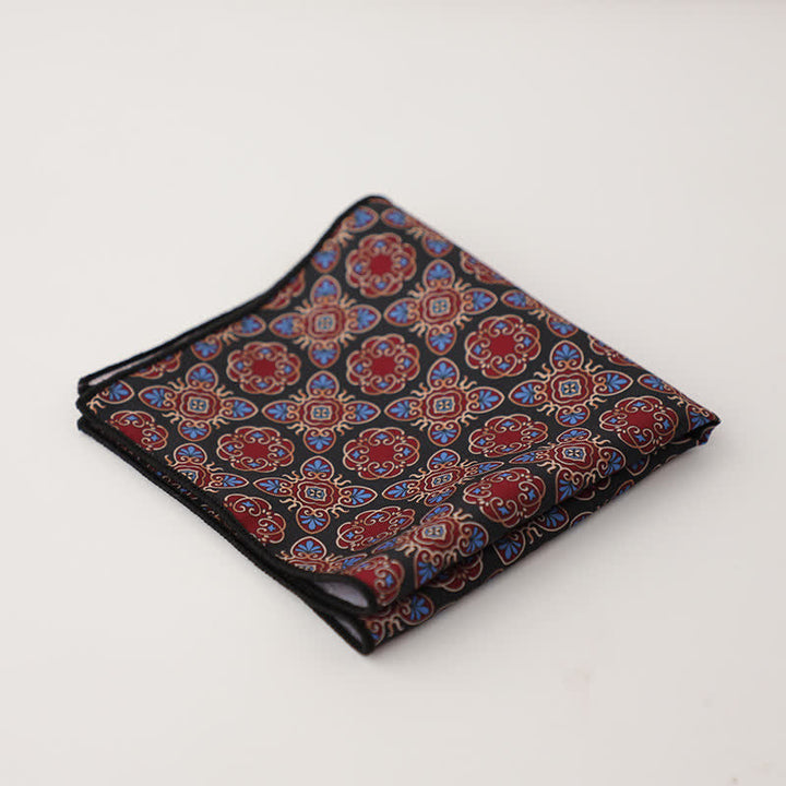 Men's Fnacy Abstract Geometrical Pattern Pocket Square - Style #9 - image 12