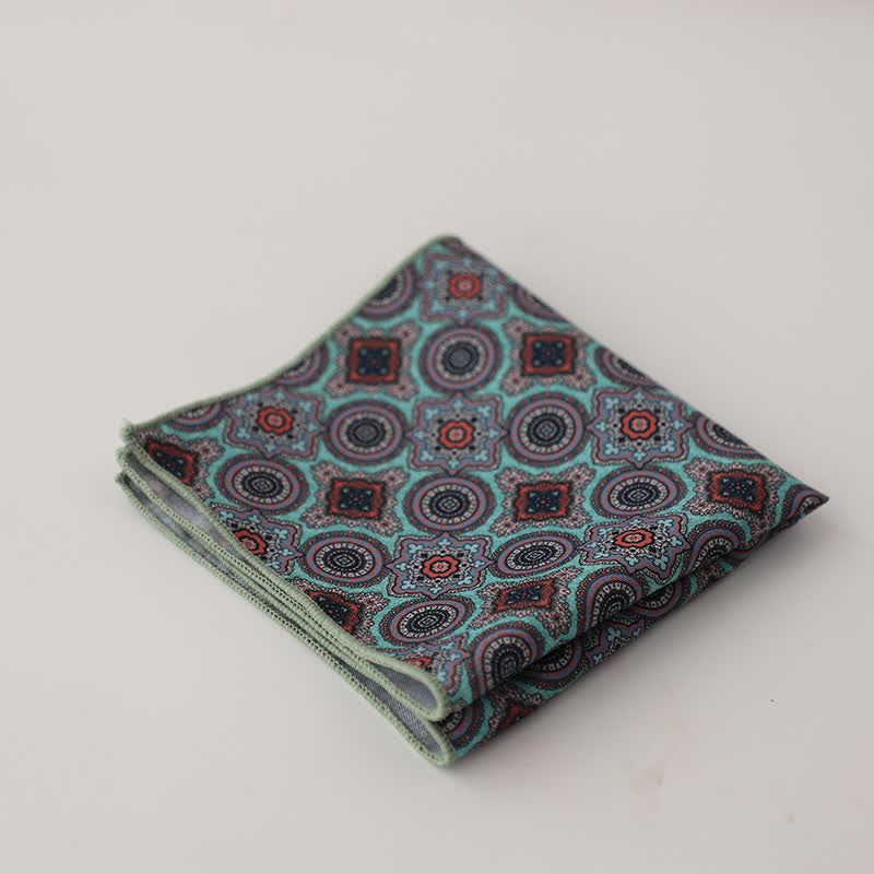 Men's Fnacy Abstract Geometrical Pattern Pocket Square - Style #11 - image 14