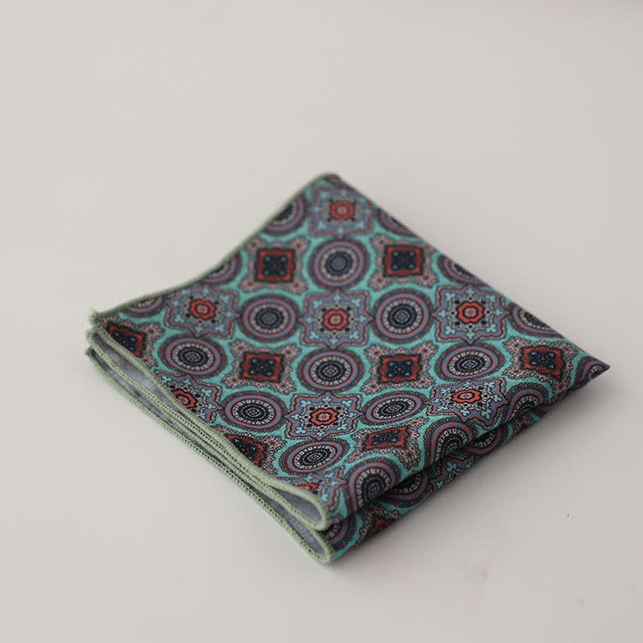 Men's Fnacy Abstract Geometrical Pattern Pocket Square - Style #11 - image 14