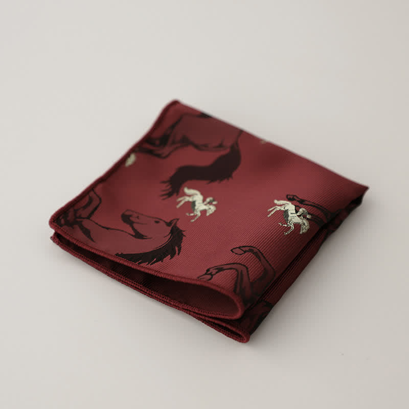 Men's Luxury Floral Motifs Jacquard Pocket Square - Style #6 - image 9