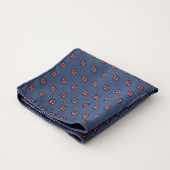 Men's Luxury Floral Motifs Jacquard Pocket Square - Style #12 - image 15