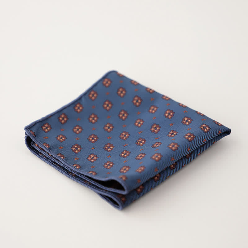 Men's Luxury Floral Motifs Jacquard Pocket Square - Style #12 - image 15