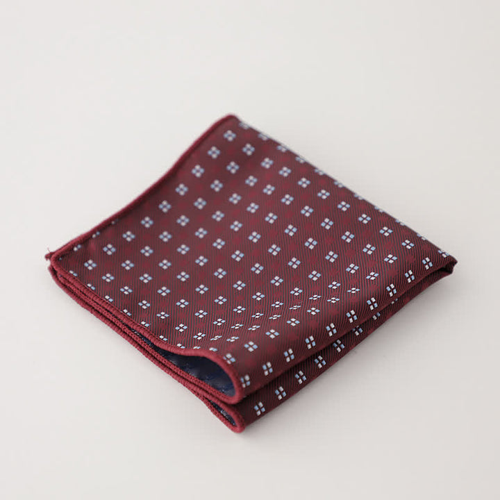Men's Luxury Floral Motifs Jacquard Pocket Square - Style #7 - image 10