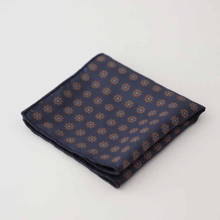 Men's Luxury Floral Motifs Jacquard Pocket Square - Style #11 - image 14